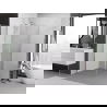 Mexen Exo cabină de duș cu uși batante 85 x 85 cm, transparent, crom - 817-085-085-01-00