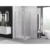 Mexen Exo-B cabina de duș batantă 75 x 75 cm, transparentă, crom - 817-075-075-01-00
