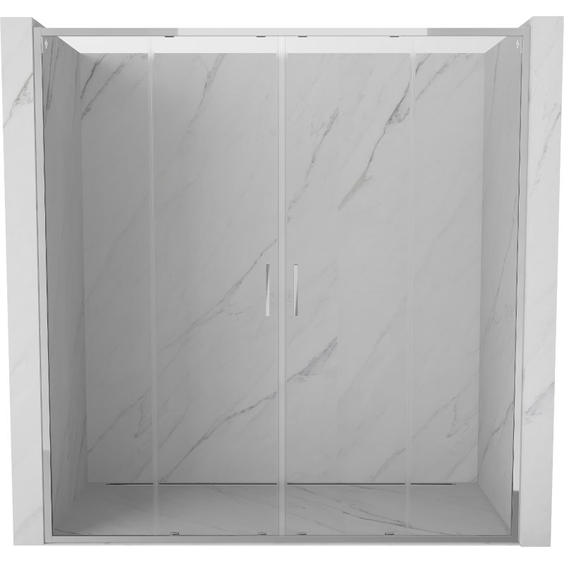 Mexen Exo uși de duș duble glisante 170 cm, transparent, crom - 8152-170-000-01-00