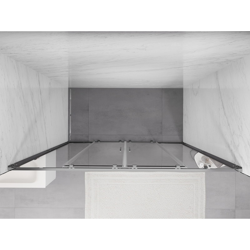 Mexen Exo-S Duo uși de duș duble glisante 200 cm, transparente, crom - 8152-200-000-01-00