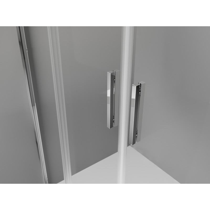 Mexen Exo-S Duo uși de duș duble glisante 200 cm, transparente, crom - 8152-200-000-01-00