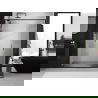 Mexen Exo uși de duș duble glisante 140 cm, transparente, negre - 8152-140-000-70-00