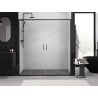 Uși de duș duble glisante Mexen Exo 180 cm, transparente, negre - 8152-180-000-70-00
