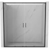 Mexen Exo uși de duș glisante duble 180 cm, transparent, negru - 8152-180-000-70-00