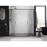 Uși de duș duble glisante Mexen Exo 180 cm, transparente, negre - 8152-180-000-70-00