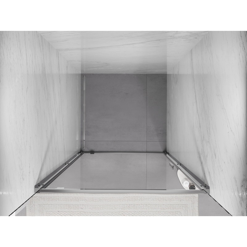 Mexen Exo-BR 65 cm-es nyíló zuhanyajtó, átlátszó, króm - 8181-065-000-01-00