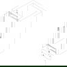 Mexen Exo uși de duș pivotante 100 cm, transparent, crom - 8181-100-000-01-00