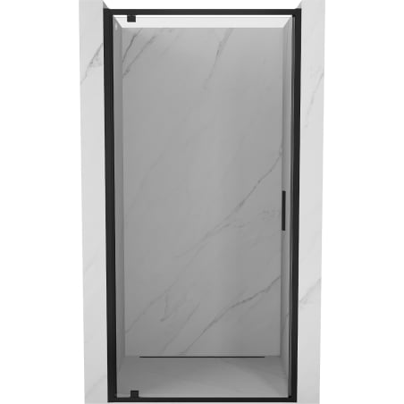 Mexen Exo zuhanyajtó, kifelé nyíló, 60 cm, átlátszó, fekete - 8181-060-000-70-00
