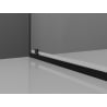 Mexen Exo zuhanyajtó, kifelé nyíló, 60 cm, átlátszó, fekete - 8181-060-000-70-00
