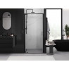 Mexen Exo-BR uși de duș pivotante 90 cm, transparente, negre - 8181-090-000-70-00