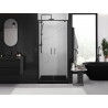 Mexen Exo-BR Duo uși de duș duble batante 70 cm, transparent, negru - 8182-070-000-70-00