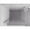 Mexen Exo-R cabina de duș batantă 95 x 70 cm, transparentă, cromată - 819-095-070-01-00