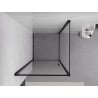 Mexen Exo cabină de duș pivotantă 70 x 70 cm, transparentă, neagră - 817-070-070-70-00