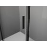 Mexen Exo cabină de duș pivotantă 70 x 70 cm, transparentă, neagră - 817-070-070-70-00