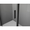 Mexen Exo-B cabina de duș batantă 80 x 80 cm, transparentă, neagră - 817-080-080-70-00