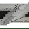 Mexen Lima cabină de duș pliabilă 100 x 80 cm, transparent, Neagră + cadă de duș Flat, Neagră - 856-100-080-70-00-4070B
