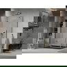 Mexen Lima cabină de duș pliabilă 100 x 80 cm, transparent, Neagră + cadă de duș Flat, Neagră - 856-100-080-70-00-4070B