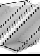 Mexen Exo cabină de duș cu ușă balama 70 x 90 cm, transparentă, neagră - 817-070-090-70-00