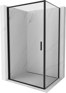 Mexen Exo-B 70 x 100 cm-es nyíló zuhanykabin, átlátszó, fekete - 817-070-100-70-00