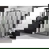 Mexen Exo cabină de duș cu deschidere laterală 70 x 100 cm, transparent, negru - 817-070-100-70-00
