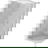 Mexen Exo cabină de duș semicirculară glisantă 80 x 80 cm, transparent, crom - 8132-080-080-01-00