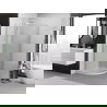 Mexen Exo cabină de duș semicirculară glisantă 80 x 80 cm, transparent, crom - 8132-080-080-01-00