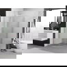 Mexen Exo cabină de duș semicirculară culisantă 90 x 90 cm, transparent, crom - 8132-090-090-01-00