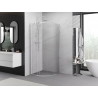 Mexen Exo-S Duo félig kör alakú, tolóajtós zuhanykabin 90 x 90 cm, átlátszó, króm - 8132-090-090-01-00
