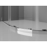 Mexen Exo-S Duo cabină de duș semicirculară asimetrică glisantă 100 x 80 cm, transparentă, crom - 8132-100-080-01-00