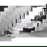 Mexen Exo cabină de duș semicirculară asimetrică glisantă 120 x 90 cm, transparent, crom - 8132-120-090-01-00