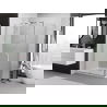 Kabina de duș Mexen Exo cu deschidere pivotantă 155 x 75 cm, transparent, crom - 819-155-075-01-00