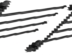 Mexen cuier rotativ cvadruplu pentru prosoape, negru - 7039244-70