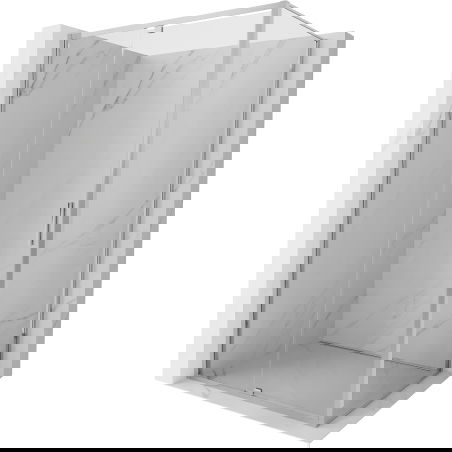 Mexen Exo cabină de duș cu ușă batantă 115 x 85 cm, transparentă, crom - 819-115-085-01-00