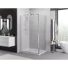 Mexen Exo-R 130 x 90 cm-es, nyitható zuhanykabin, átlátszó, króm - 819-130-090-01-00