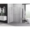 Mexen Exo-R 130 x 90 cm-es, nyitható zuhanykabin, átlátszó, króm - 819-130-090-01-00