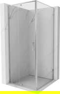 Mexen Exo cabină de duș batantă 95 x 95 cm, transparentă, crom - 819-095-095-01-00