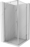 Mexen Exo-R cabina de duș pivotantă 100 x 100 cm, transparentă, crom - 819-100-100-01-00