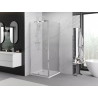 Mexen Exo-R cabina de duș pivotantă 100 x 100 cm, transparentă, crom - 819-100-100-01-00