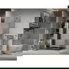 Mexen Lima cabină de duș pliabilă 80 x 80 cm, Grafit, Crom + cadă de duș Flat, Neagră - 856-080-080-01-40-4070