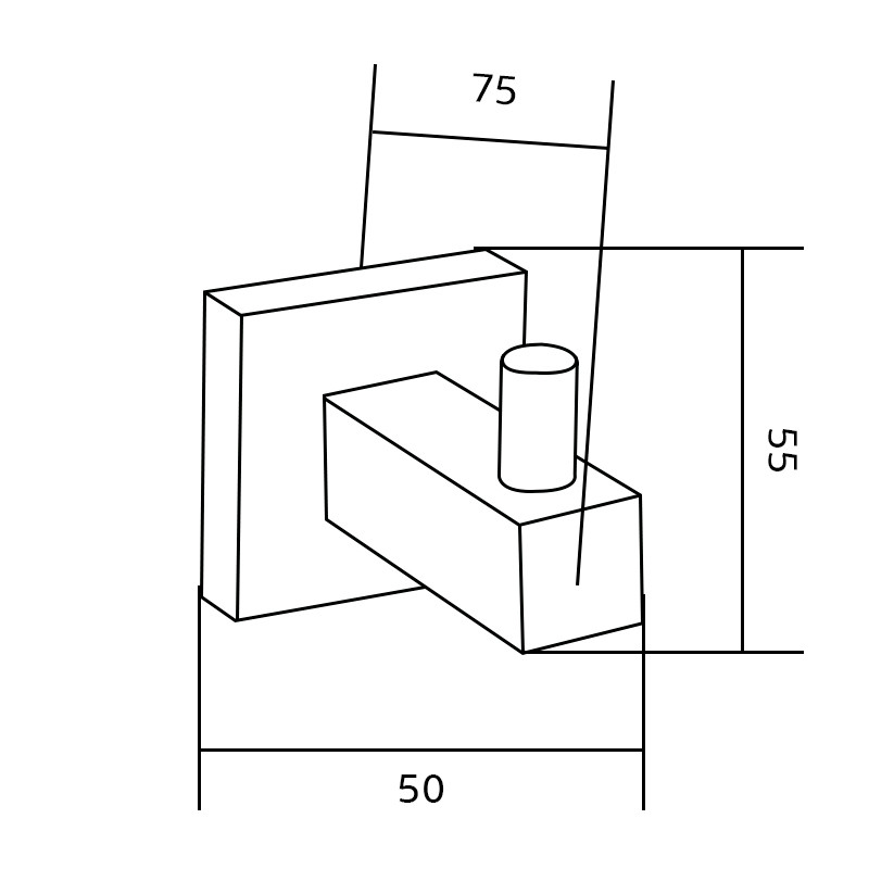 Mexen cârlig pentru prosop, auriu - 7020635-50