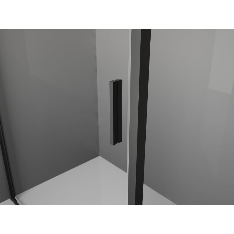 Mexen Exo cabină de duș cu uși batante 160 x 85 cm, transparentă, neagră - 819-160-085-70-00