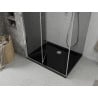 Mexen Lima cabină de duș pliabilă 80 x 120 cm, grafit, crom + cadă Flat, negru - 856-080-120-01-40-4070