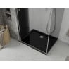 Mexen Lima cabină de duș pliabilă 80 x 120 cm, grafit, crom + cadă Flat, negru - 856-080-120-01-40-4070
