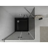 Mexen Lima cabină de duș pliabilă 90 x 90 cm, grafit, crom + cadă Flat, negru - 856-090-090-01-40-4070