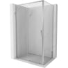 Mexen Exo 150 x 100 cm-es tolóajtós zuhanykabin, átlátszó, króm - 8151-150-100-01-00