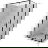 Mexen Exo cabină de duș cu deschidere 155 x 95 cm, transparent, negru - 819-155-095-70-00