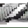 Mexen Exo cabină de duș cu deschidere 155 x 95 cm, transparent, negru - 819-155-095-70-00