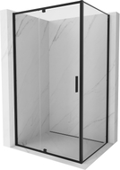 Mexen Exo-R cabina de duș cu uși batante 90 x 100 cm, transparentă, neagră - 819-090-100-70-00