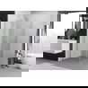 Mexen Exo cabină de duș pătrată cu ușă batantă 100 x 100 cm, transparent, crom - 8110-100-100-01-00