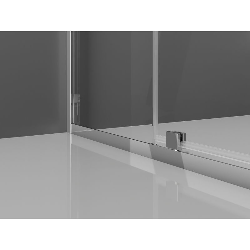 Mexen Exo cabină de duș pătrată cu uși batante 90 x 90 cm, transparent, crom - 8110-090-090-01-00